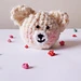 Teddy head charm pattern 