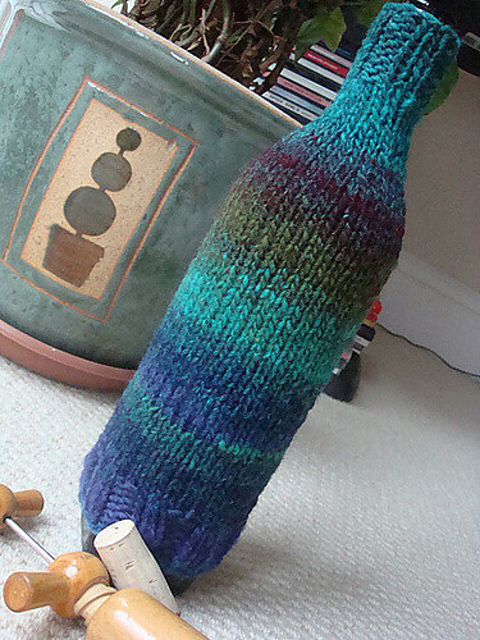 wine bottle sweater pattern