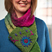 Learn to embroider your knitting with this beautiful scarf designed by Jeanette Sloan.