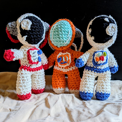 Astronaut Amigurumi Bag Charm