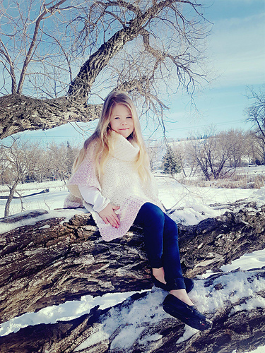 Emelyn Cowl Neck Poncho photo 5