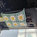 Daisy Car Visor Sunglasses Holder pattern 