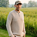 Ambrose Quarter Button Men's Crochet Sweater pattern 