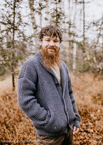 Men's Shawl Collar Cardigan photo 1