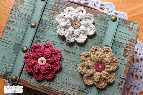 Ravelry: Autumn Berry Flower pattern by Jenny Dickens