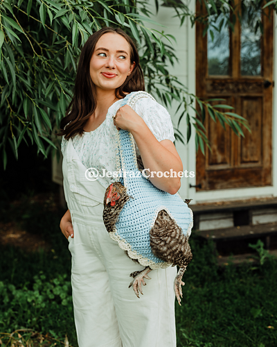 Crochet Chicken Carrier Bag Sling