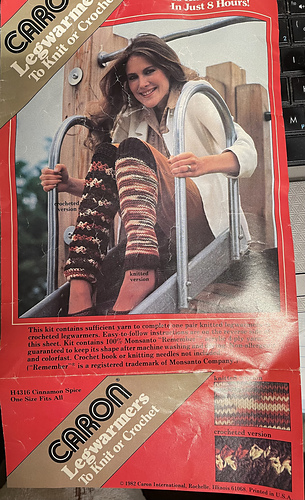 2023-08-26 Caron Legwarmers Kit. ©1982!