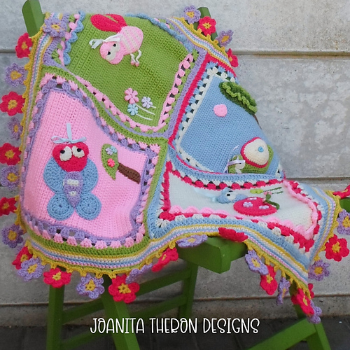 Whimsical Garden Bug Blanket photo 1