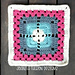 Filet Flower Granny Square pattern 
