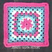 Flower V Granny Square pattern 