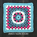 Eight Petal Flower Wheel Square pattern 