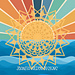 Sun to Sea Mandala Throw pattern 