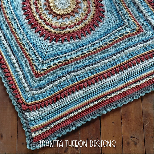 Sun to Sea Mandala Throw photo 6