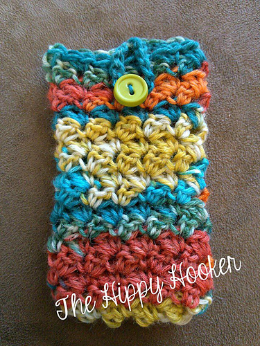 Sock Yarn Phone Cozy photo 1