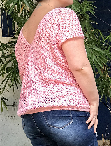Slanted Granny Vneck Summer Top photo 5