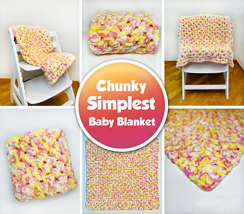 Simplest Chunky Baby Blanket photo 2