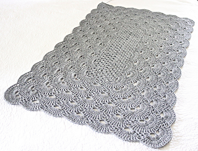 Ravelry: German Shells Virus Rectangle Blanket pattern by Jonna Martinez