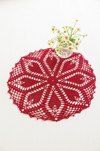 Hearts Abound Doily