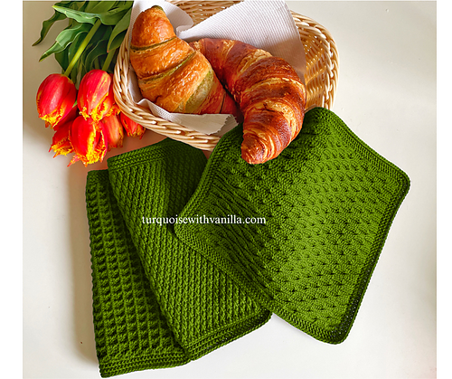 Trio dishcloths