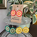 Round Citrus Slice Earrings pattern 