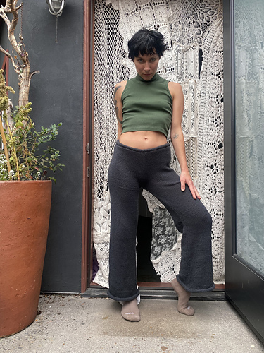 mesh ♡ pattern KNIT pants① 新品未使用 NKNIT mesh ♡ pattern KNIT pants ① - メルカリ