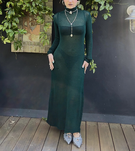 Alocasia Mockneck Maxi Dress