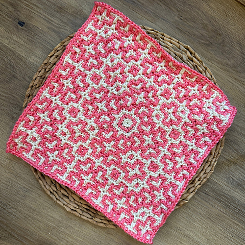 Celtic Knot Mosaic Crochet Square photo 3