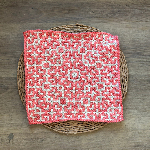 Celtic Knot Mosaic Crochet Square photo 5