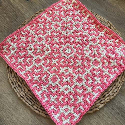 Celtic Knot Mosaic Crochet Square photo 6