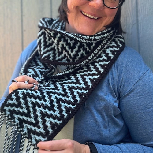 Mosaic ZigZag Scarf