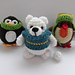 Snowball Fighters - penguin, robin and polar bear pattern 