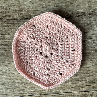 Week 8 Plain Hexie A in color 820 Rose Quartz