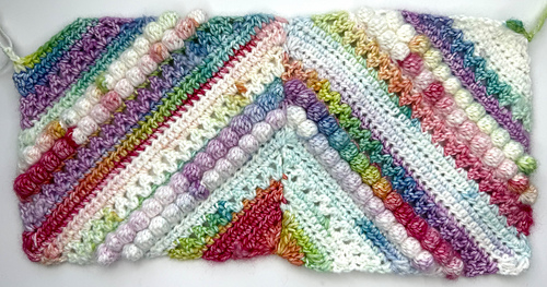 Small sample with Scheepjes Stone Washed Minerals 