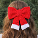 Mrs Claus Hair Bow pattern 
