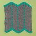 Stripey Chevron Dishcloth pattern 