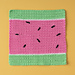 Slice of Melon Dishcloth pattern 