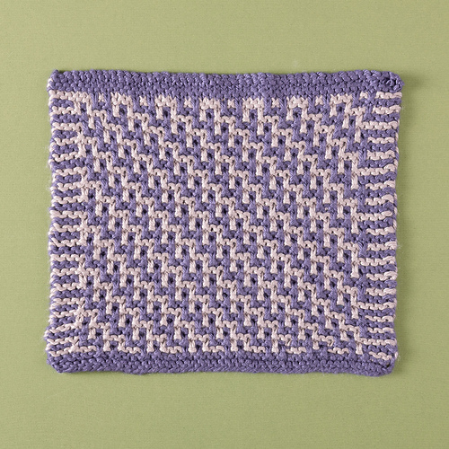 Diagonal Dance Dishcloth