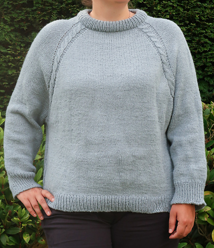 Ravelry: Threaded Raglan Sweater pattern by Knitting with Chopsticks