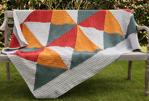 Kaleidoskop Chunky Teppe - Knitting with Chopsticks