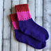 Summer Sunset Socks pattern 