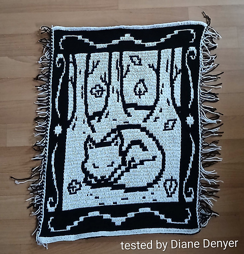 Falltime Fox Overlay Mosaic Blanket