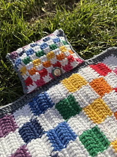 Second pocket that contains the checker pieces.