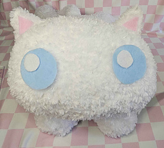 Kiki with felt eyes