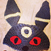 Umbreon Beanie with ears pattern 