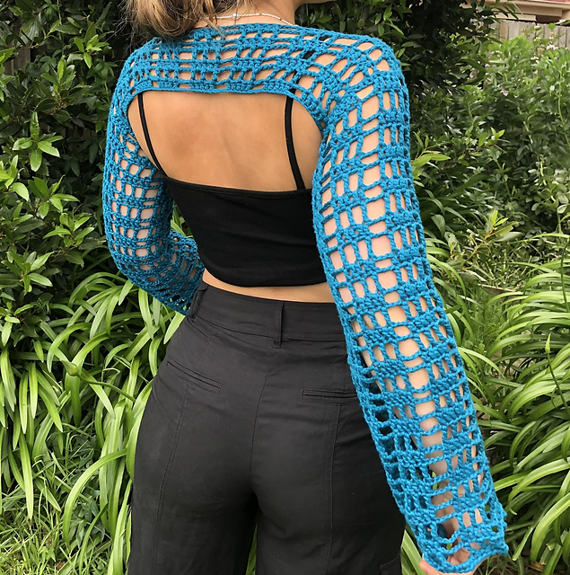 Ravelry KarenGynes' Crochet Mesh Sleeves