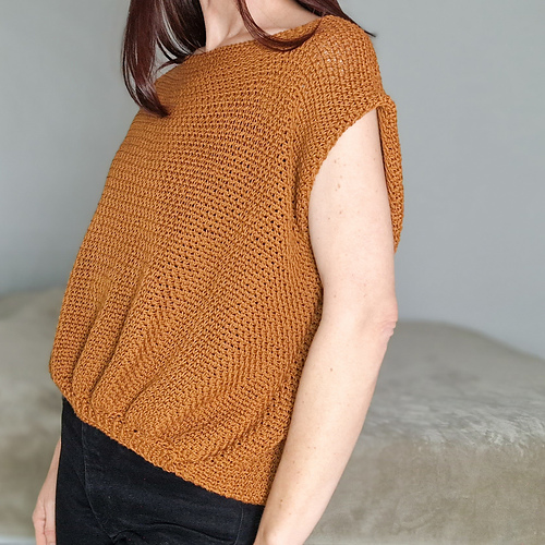 Terra Cap Sleeve Oversized Top