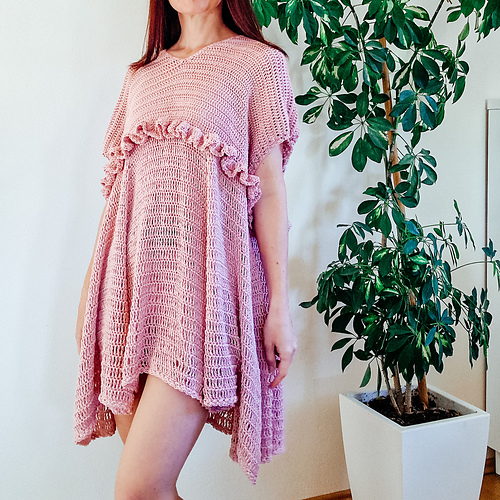 Blush Ruffle Summer Dress