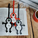 069 Cat Baton Bookmark pattern