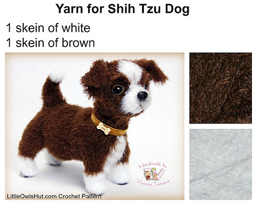 Ravelry: 106 Shih Tzu Puppy dog pattern by LittleOwlsHut