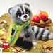 149 Raccoon Forest Animal pattern 
